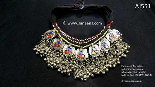 afghan jewelry necklaces, pashtun singer chokers