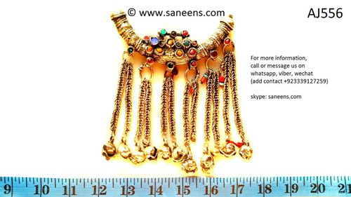 afghan jewelry, kuchi ethnic choker necklace