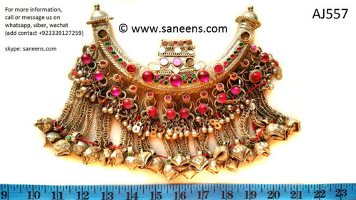 afghan jewelry, kuchi ethnic choker