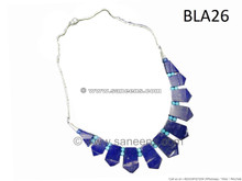 afghan lapis stone necklace