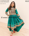 New afghan bridal fashion kuchi bridesmaids dress in green color