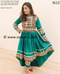 new fashion traditional dress in green color for kuchi weddings