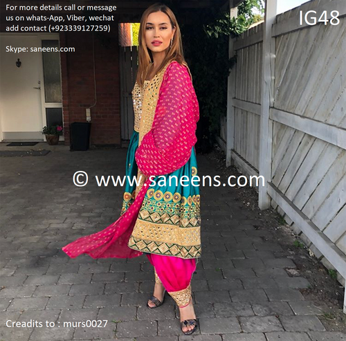 New Afghan fashion online  3 piece suit