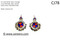 New traditional bridals  kuchi earrings by saneens 