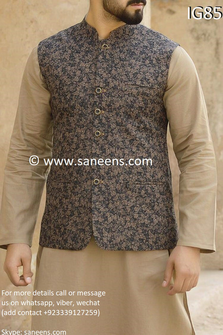 New pashtun style fashion able  new clothes with beautiful vest