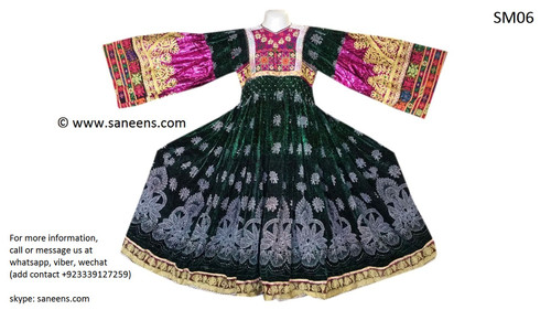 kuchi vintage dress, afghan dast dozi frock