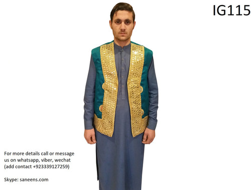 Afghan men vest 