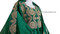 new afghan bridals trendy frock in green color