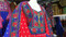 afghan fashion red dress