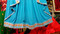pashtun bridal clothes in blue color