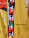new afghan fashion clothes by saneens in yellow color