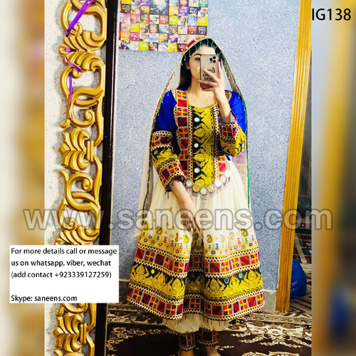 New afghan beautiful embroidery dress 