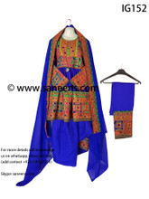 New Afghan blue color dress