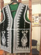 afghan traditional green vest
