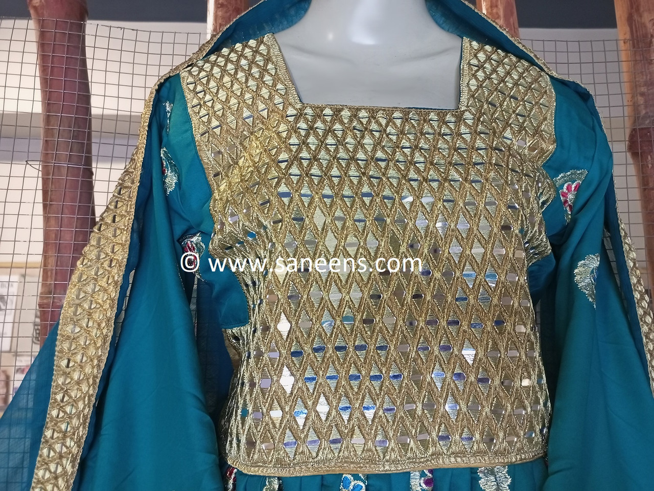 Angrakha Style Mirror Work Georgettee Gown Women Girl Ethnic Wear Gift For  Her | eBay