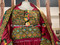 afghan red color long gown