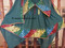 New afghan green color handmade embroidery dress