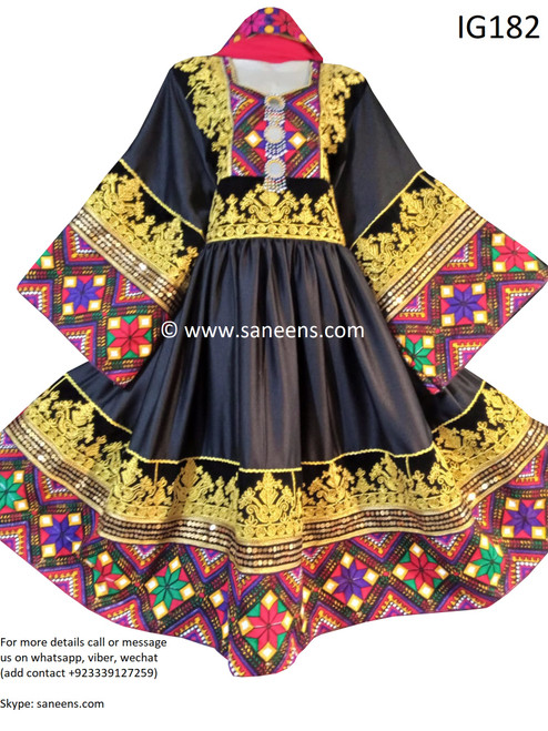 beautiful Afghan latest Designs by saneens in black color