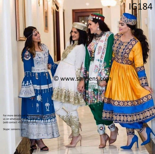 Afghan custom order dresses available by saneens