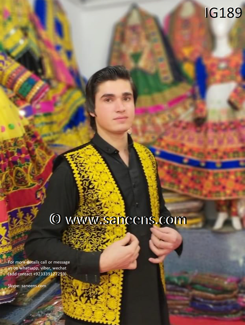 New Afghan traditional Men handmade beautiful vest