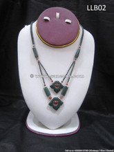 afghan jade stone necklace