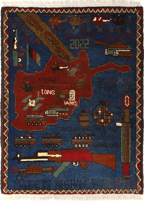 Afghan, war rug, Afghanistan Map, Home-Décor, Hand Made