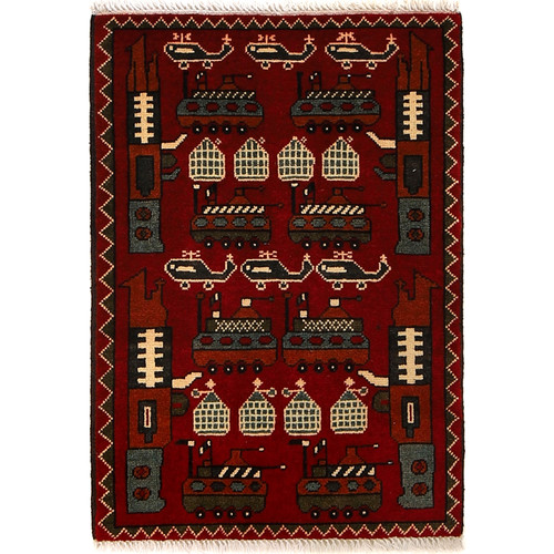 Hand knotted, Afghanistan, Pashtun tribe, Afghan rugs, Woolen war rug