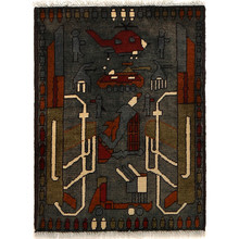 Hand knotted, Afghan rugs, Woolen war rug,  Afghanistan, Pashtun tribe