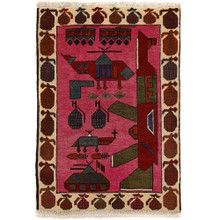 Hand knotted, Afghan rugs, Woolen war rug,  Afghanistan, Pashtun tribe, Afghan & America Fag