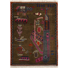 Pashtun, War rug, hand-Knotted, afghan, women,  Trible, war rug 