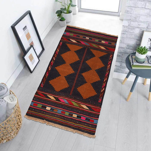 Handwoven, Afghan, Turkish, Kilim rug, 