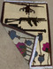 Afghan war motif rug, Afghan history in art,