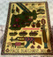 women artisan crafted, Afghan wool rug, war scene design,