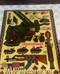 Afghan war motif, artisan wool rug, Afghan heritage rug, unique war scene