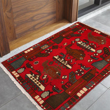 Authentic, Pashtun War Rug, Afghan Women's Artistry, Cultural Heritage, 