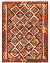 Modern Afghan rug, Chobi Kilim rug, wool area rug, hand-knotted Afghan rug, artisan wool rug, 