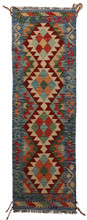 hand knotted runner rug, tribal inspired rug, wool runner rug, Afghan wool rug, handmade Afghan rug, 