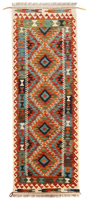 hand knotted runner rug, tribal wool design rug, Afghan runner rug, handcrafted wool rug, tribal design rug, 