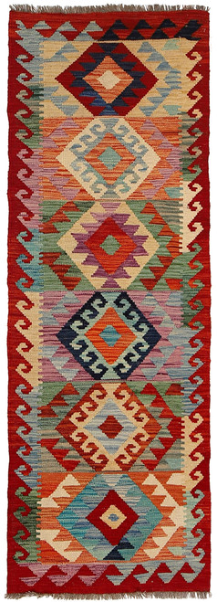  Afghan wool runner, handcrafted tribal rug, authentic Afghan rug, traditional Afghan runner rug, Pashtun handcrafted rug, 