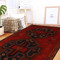 Hand-knotted Afghan rug, traditional Balochi wool rug, handmade Afghan wool rug, 