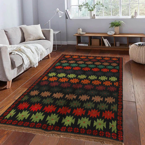 Baloch Afghan Wool Rug, Handcrafted Afghan Rug, Tribal Wool Rug, 