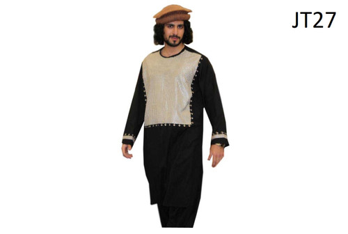 afghan gents suit in black color