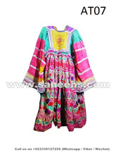 afghan kuchi frock with silk embroidery