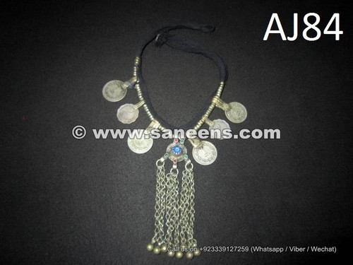 wholesale kuchi jewelry, balochi tribal chokers with coins