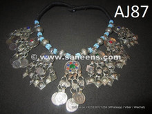 afghan kuchi coin necklace