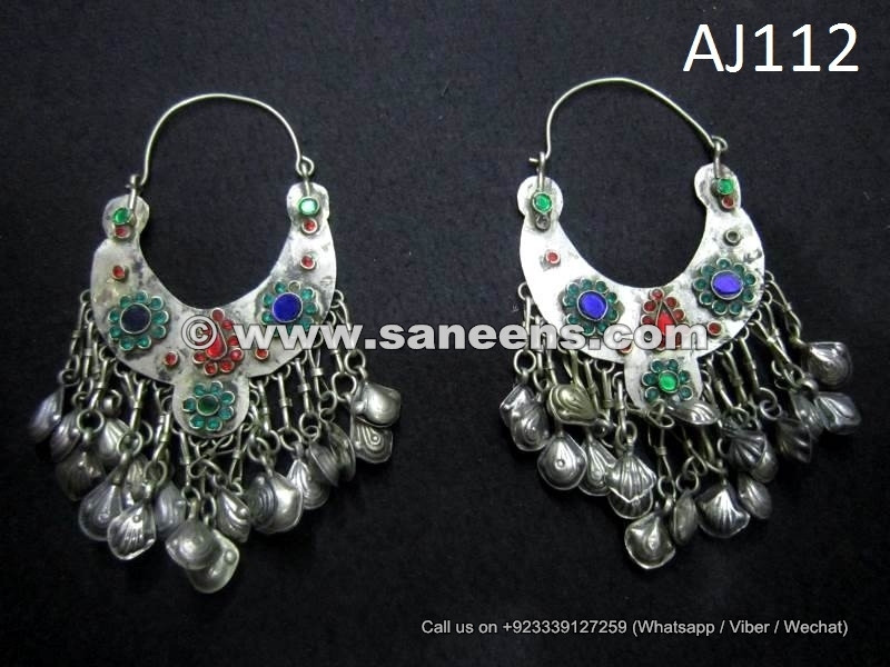 handmade kuchi traditional earrings in new design ats bellydance wholesale  jewelry