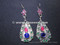 ibiza beach fashionable earrings online, ats belly fusion dance earrings with stones