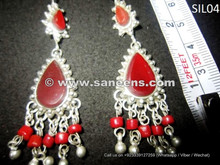afghan kuchi wholesale earrings with agate stones