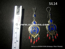 wholesale afghanistan kuchi earrings in pure silver