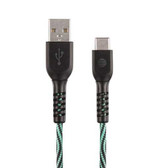AT&T TCB10-TEAL 10-Foot Charge and Sync USB to Type-C Cable (Green) R810-CETTCB10TEAL